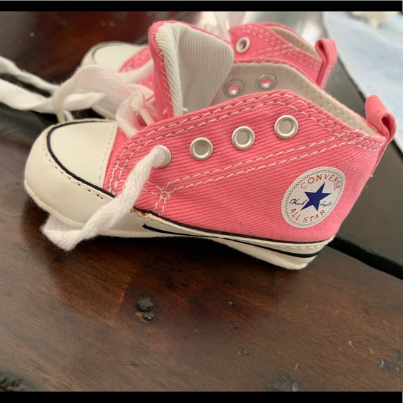 pink converse crib shoes